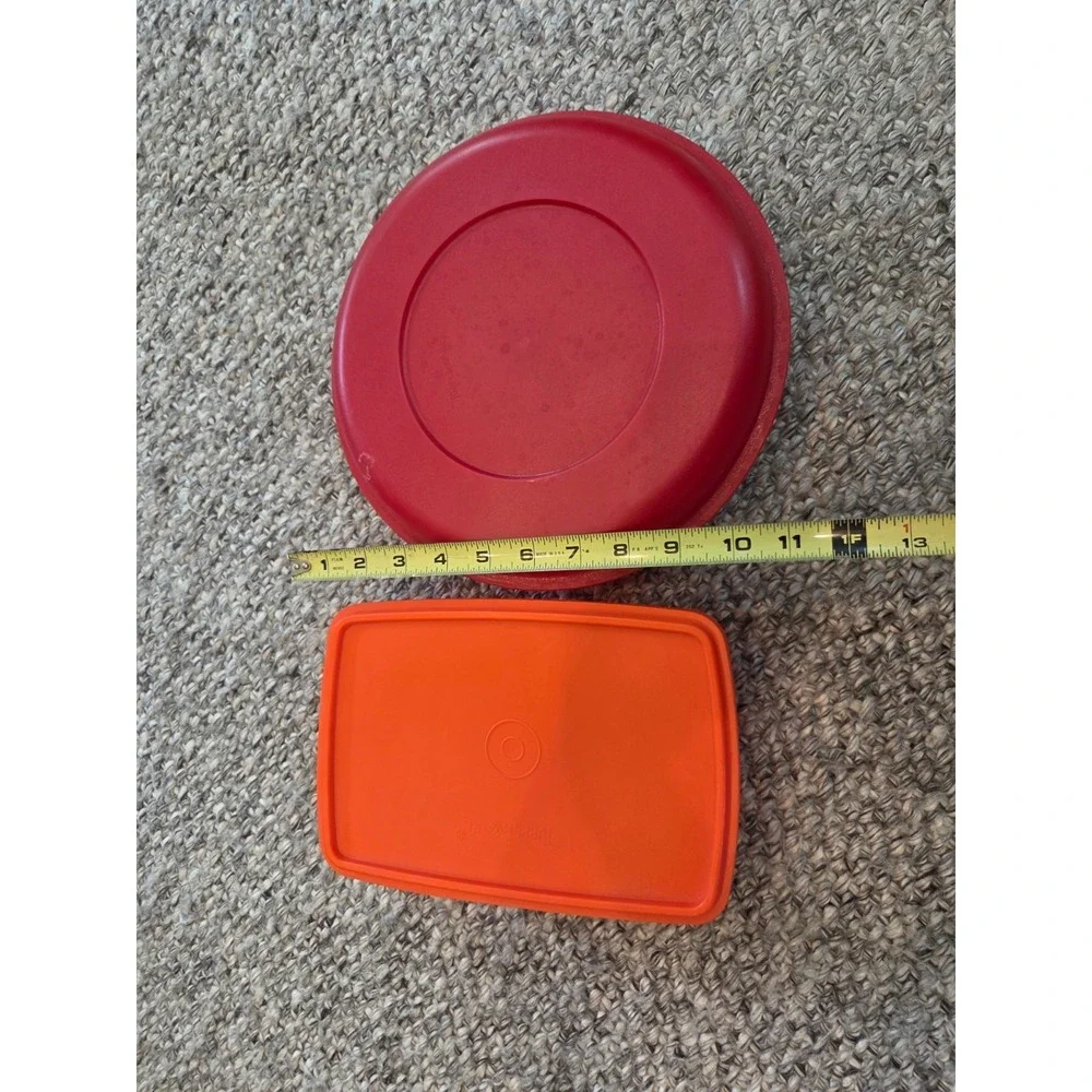 Vintage 60s 70s Tupperware Plastic Food Keeper Divided Storage Tray Grater